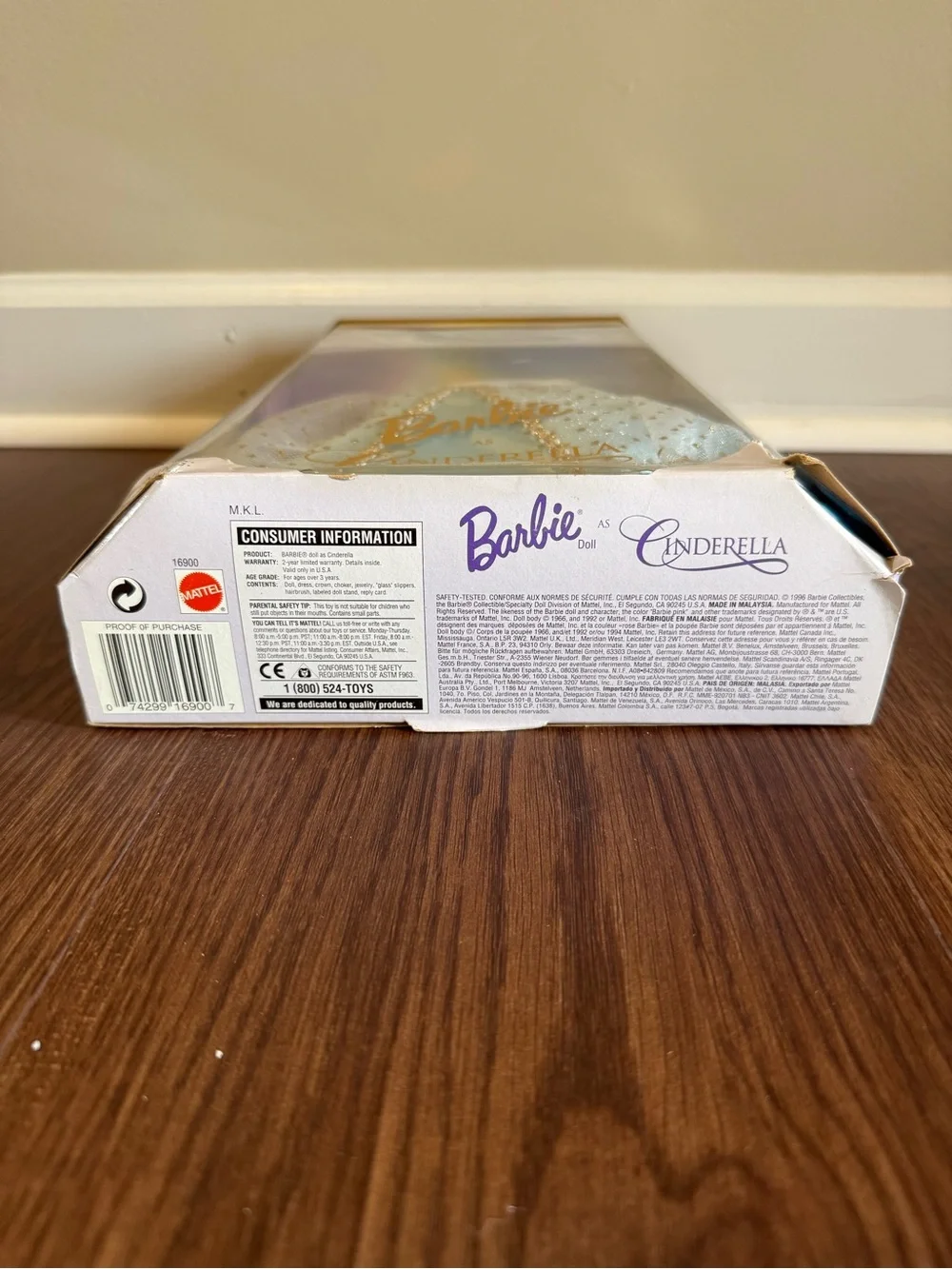 Vintage 1996 Barbie as Cinderella Doll Collector Series NRFB 16900
